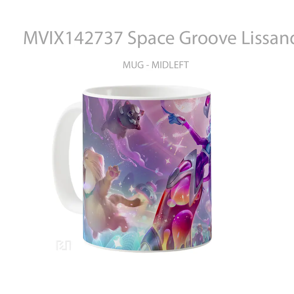 Mug Space Groove Lissandra Skin Lol Splash Art Cangkir Gamer - All-side / Desain
