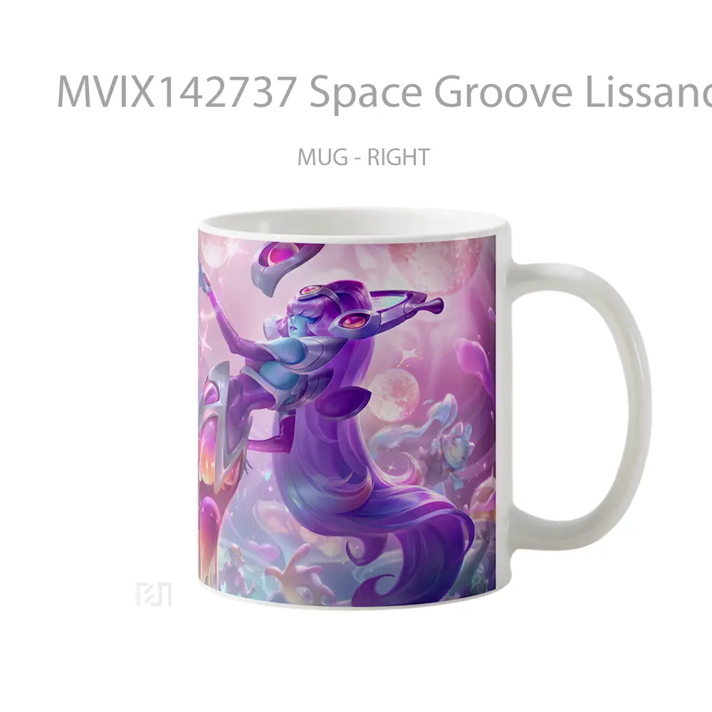 Mug Space Groove Lissandra Skin Lol Splash Art Cangkir Gamer - All-side / Desain