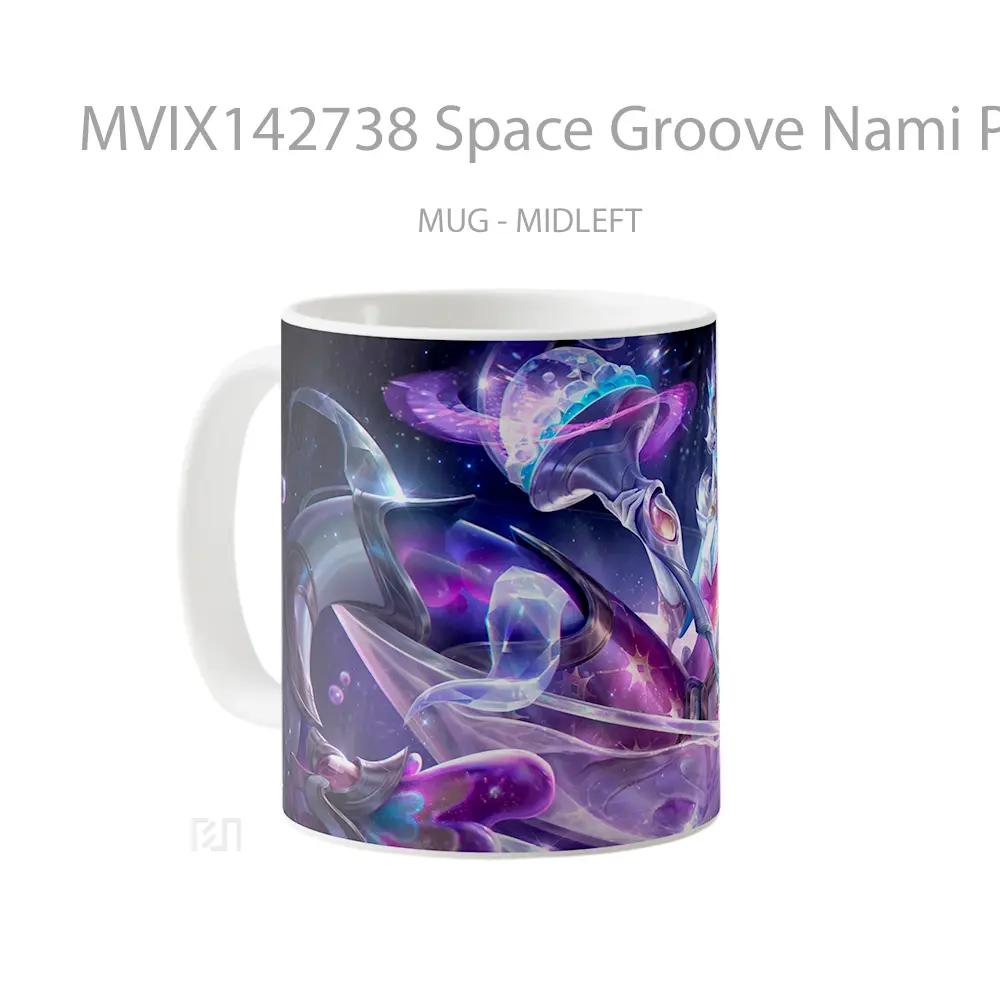 Mug Space Groove Nami Prestige Skin Lol Splash Art Cangkir Gamer - All-side / Desain