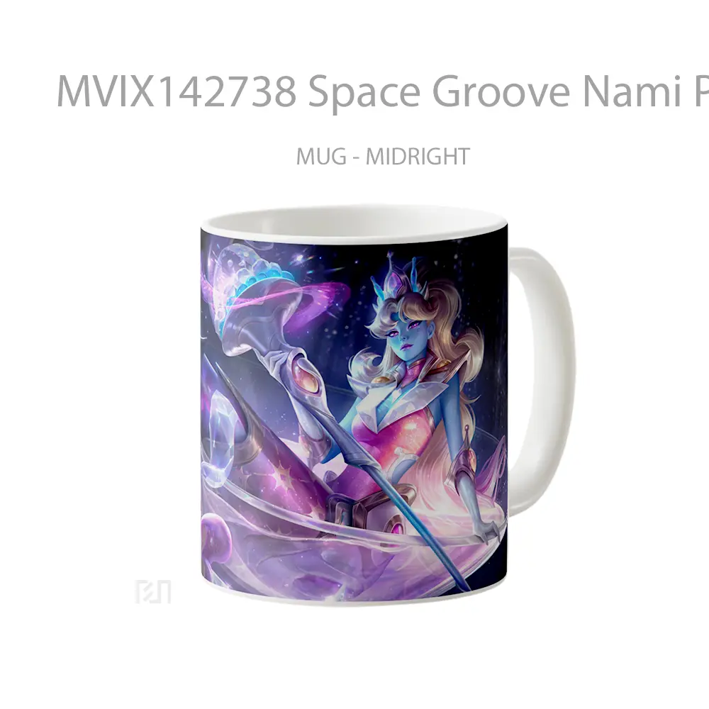 Mug Space Groove Nami Prestige Skin Lol Splash Art Cangkir Gamer - All-side / Desain