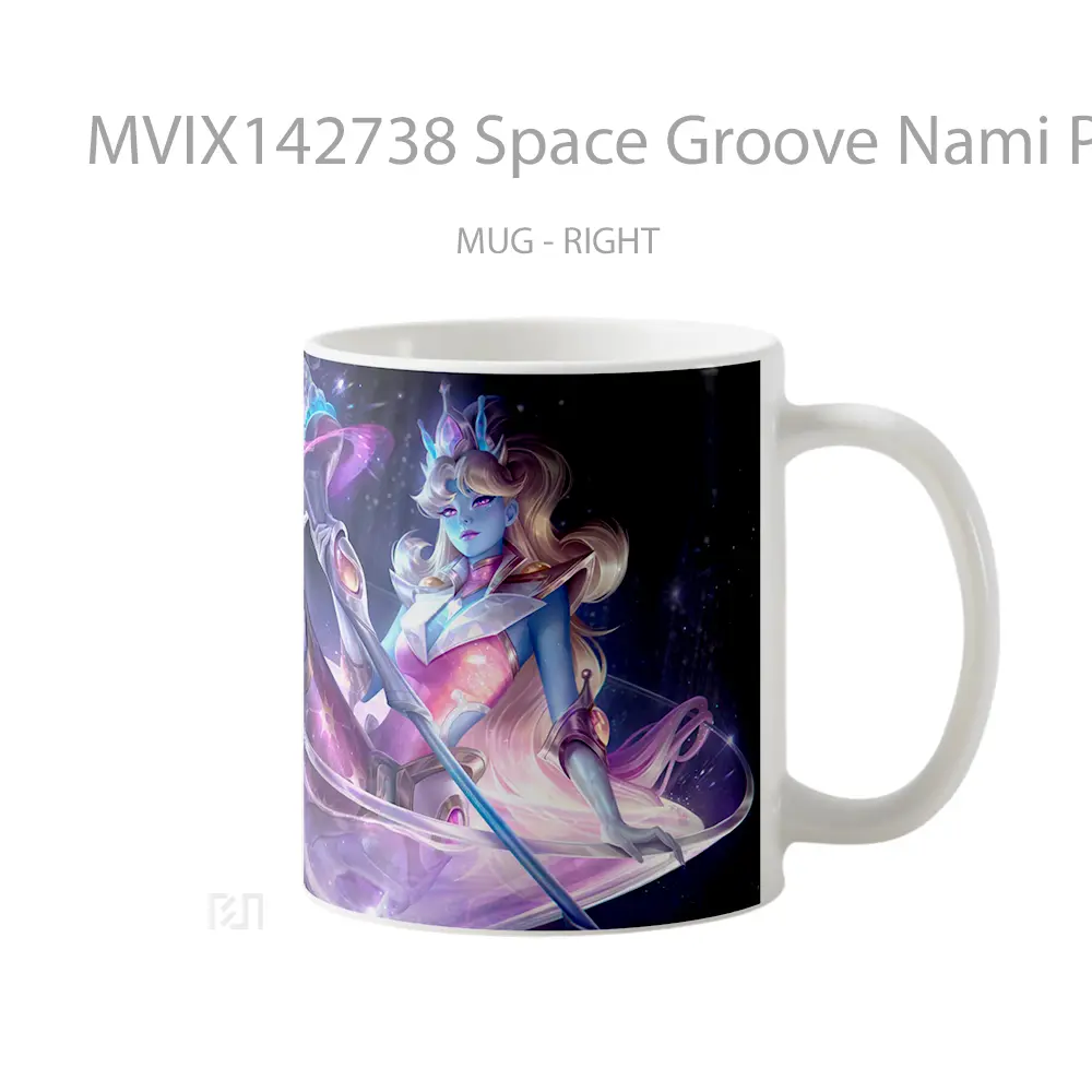 Mug Space Groove Nami Prestige Skin Lol Splash Art Cangkir Gamer - All-side / Desain