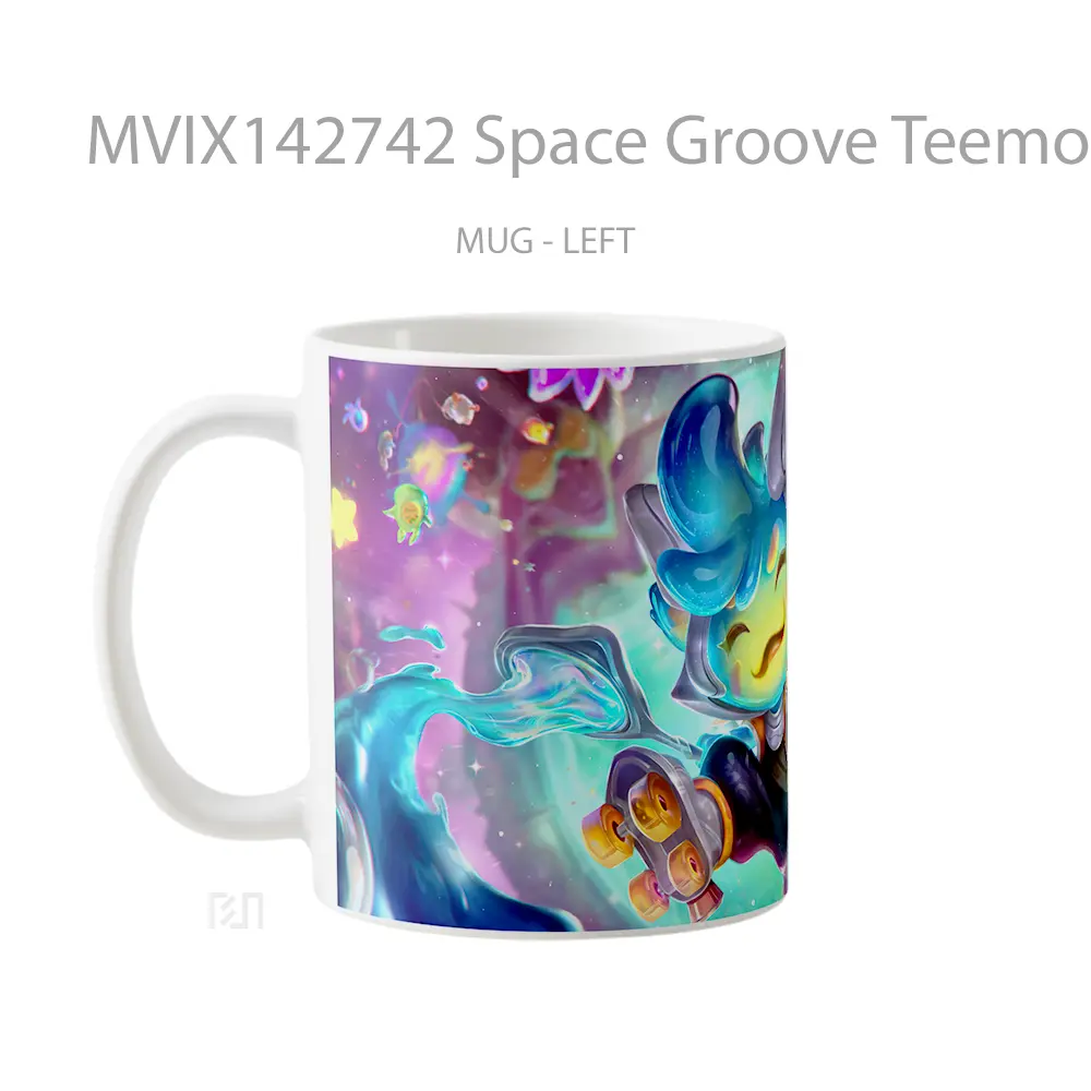 Mug Space Groove Teemo Skin Lol Splash Art Cangkir Gamer - All-side / Desain
