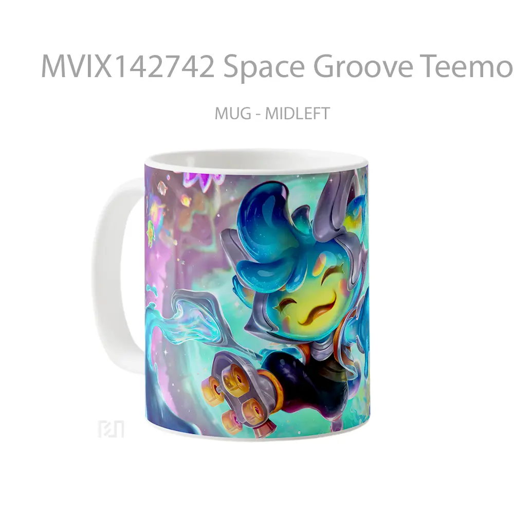 Mug Space Groove Teemo Skin Lol Splash Art Cangkir Gamer - All-side / Desain