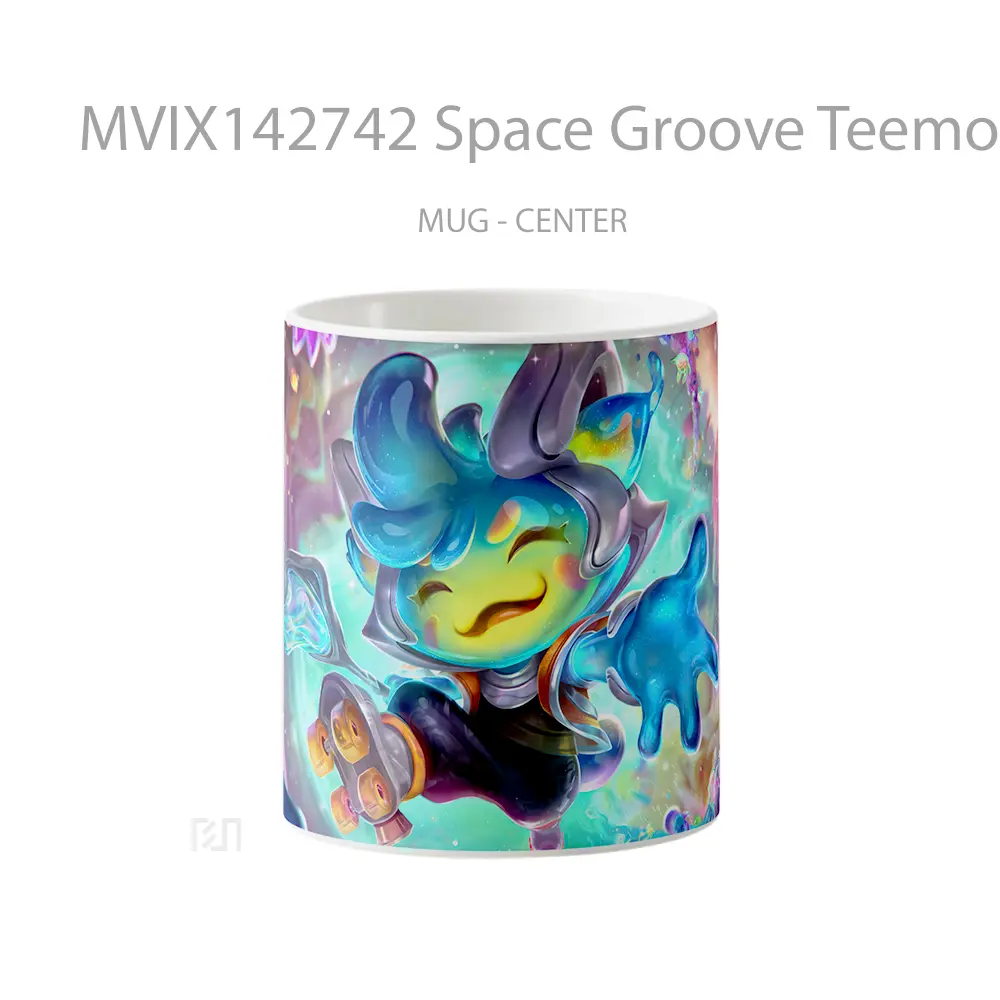 Mug Space Groove Teemo Skin Lol Splash Art Cangkir Gamer