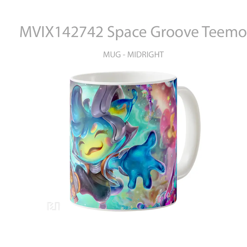 Mug Space Groove Teemo Skin Lol Splash Art Cangkir Gamer - All-side / Desain