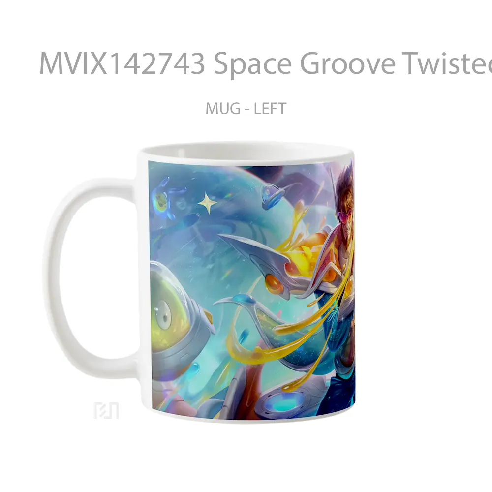 Mug Space Groove Twisted Fate Skin Lol Splash Art Cangkir Gamer - All-side / Desain