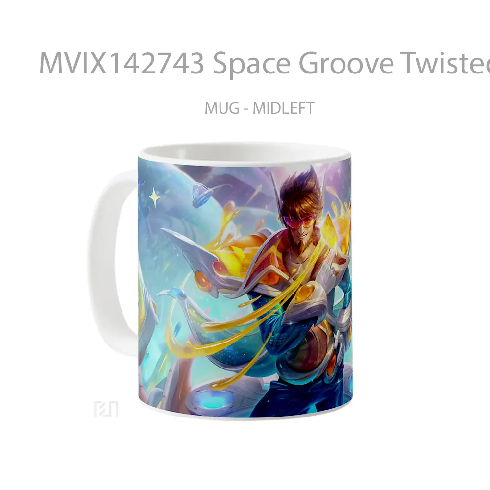 Mug Space Groove Twisted Fate Skin Lol Splash Art Cangkir Gamer - All-side / Desain
