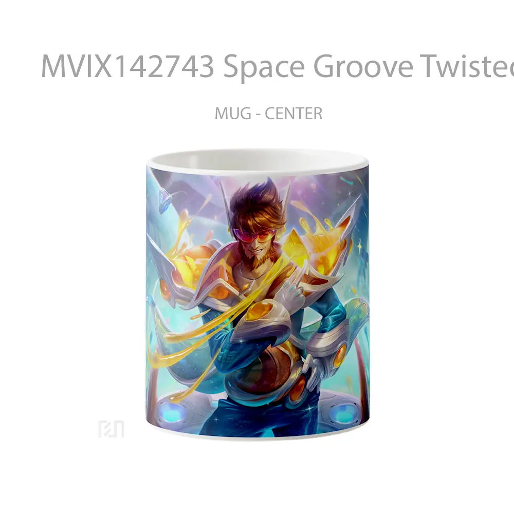 Mug Space Groove Twisted Fate Skin Lol Splash Art Cangkir Gamer