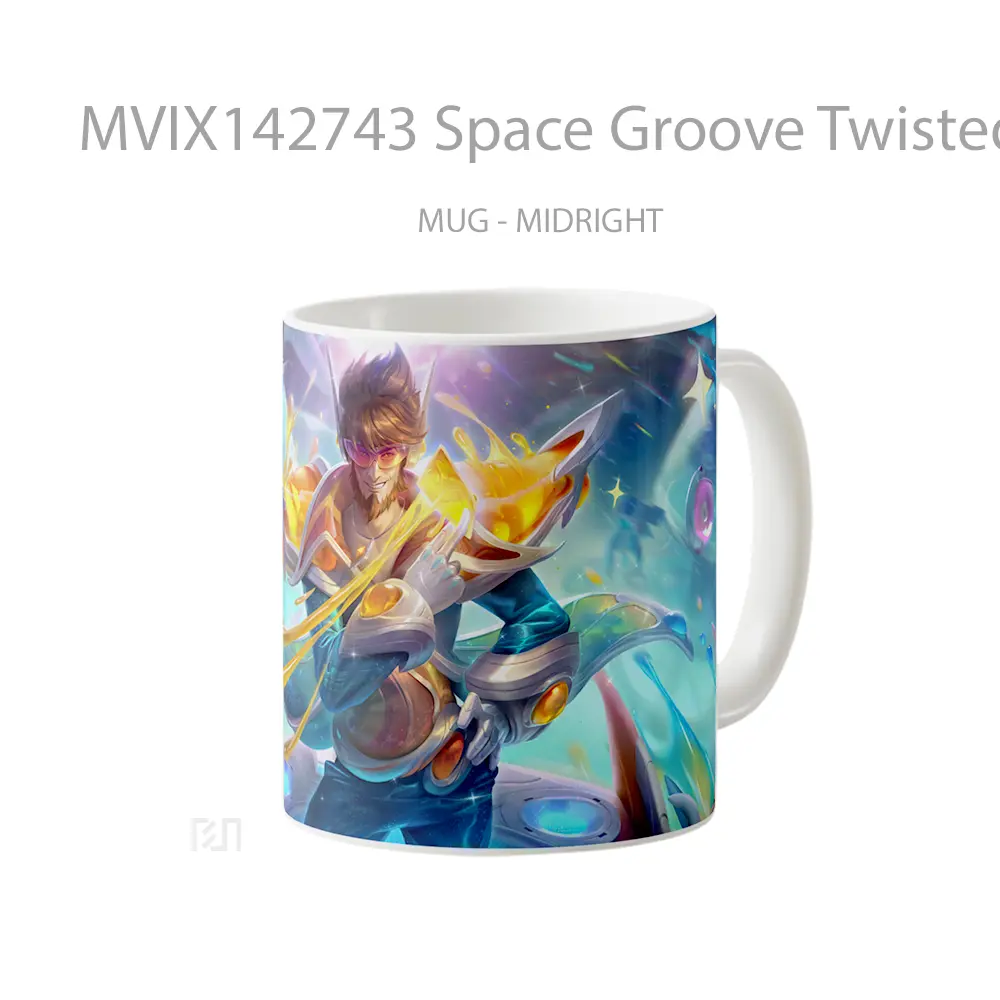 Mug Space Groove Twisted Fate Skin Lol Splash Art Cangkir Gamer - All-side / Desain