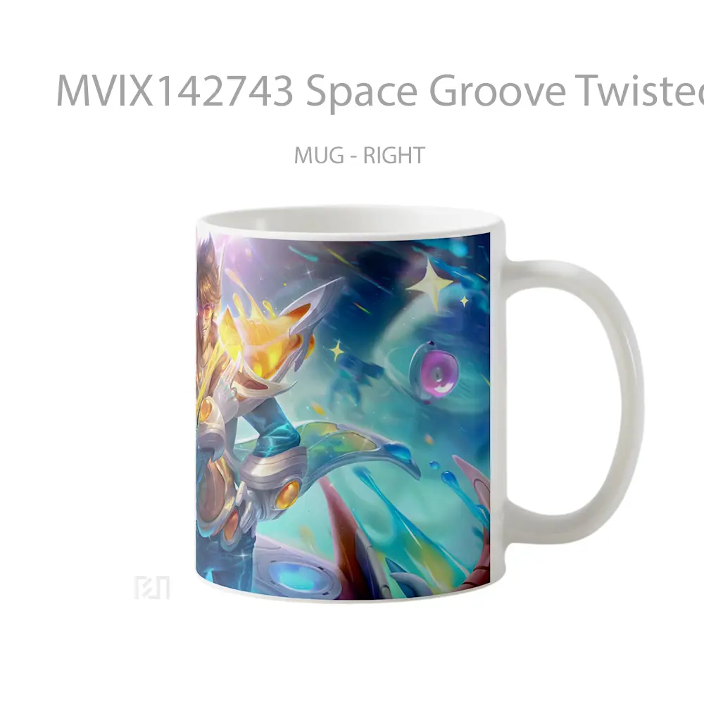 Mug Space Groove Twisted Fate Skin Lol Splash Art Cangkir Gamer - All-side / Desain