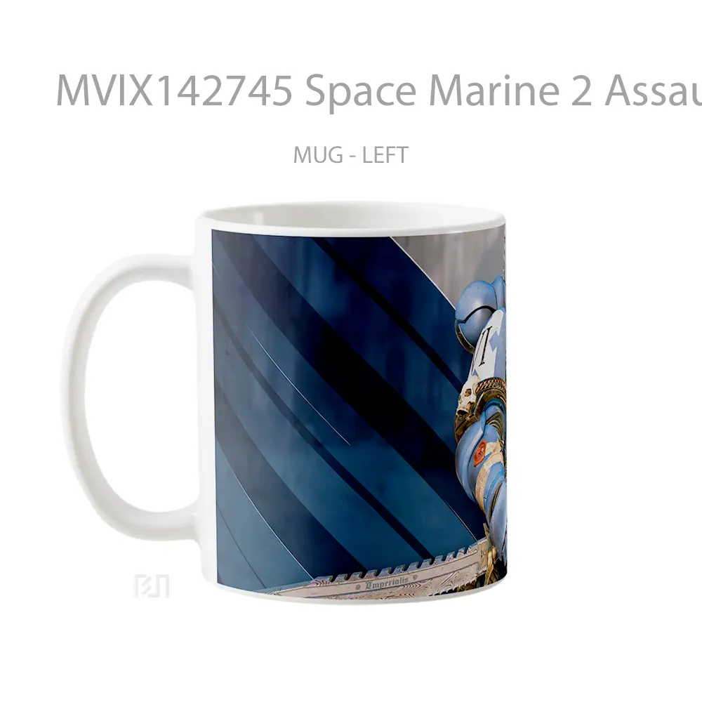 Mug Space Marine 2 Assault Vanguard Gelas Keramik Unik - All-side / Desain