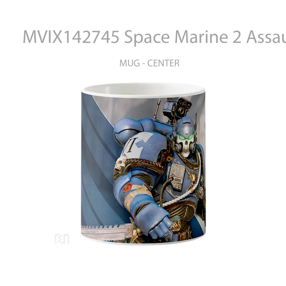 Mug Space Marine 2 Assault Vanguard Gelas Keramik Unik
