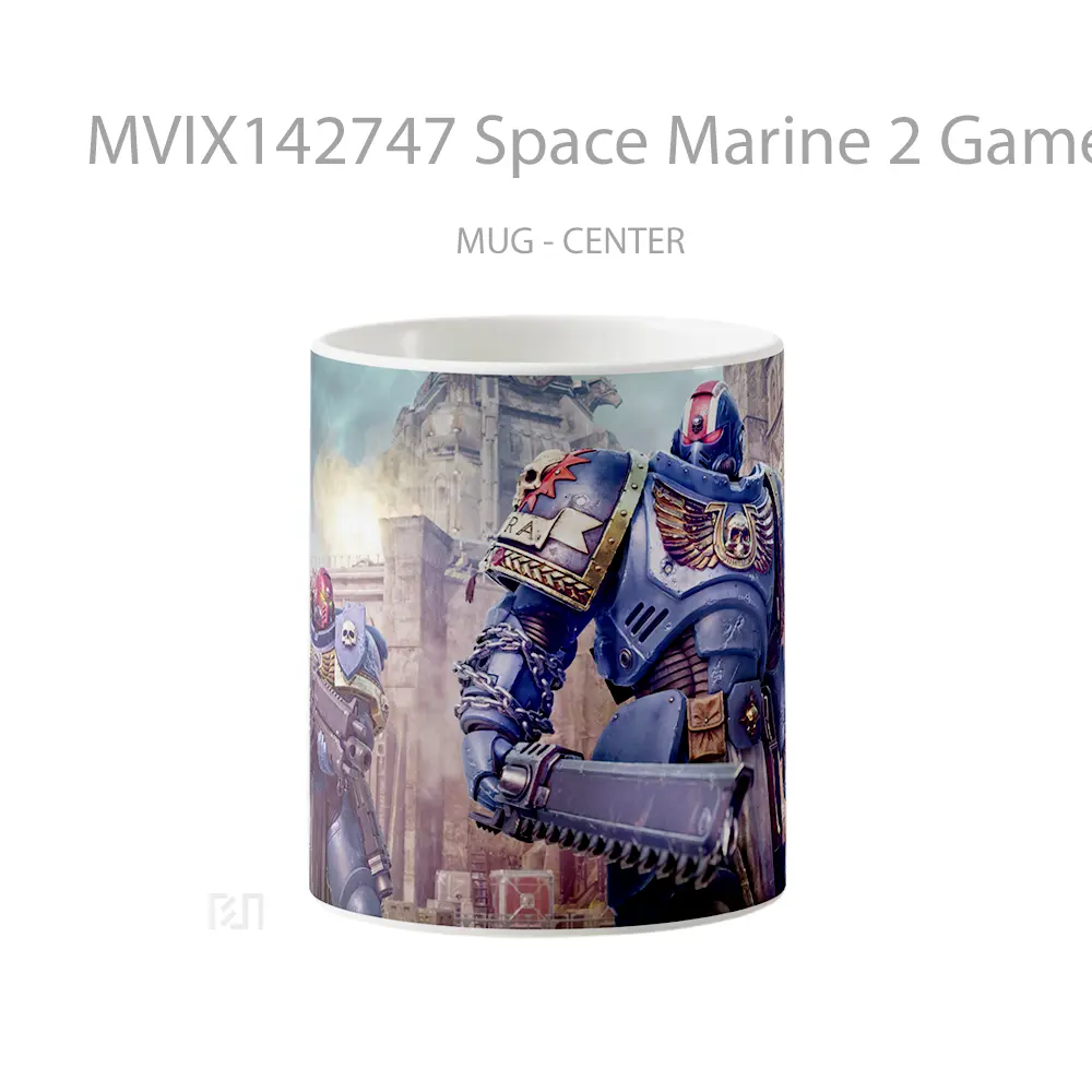 Mug Space Marine 2 Game Characters Cangkir Gamer