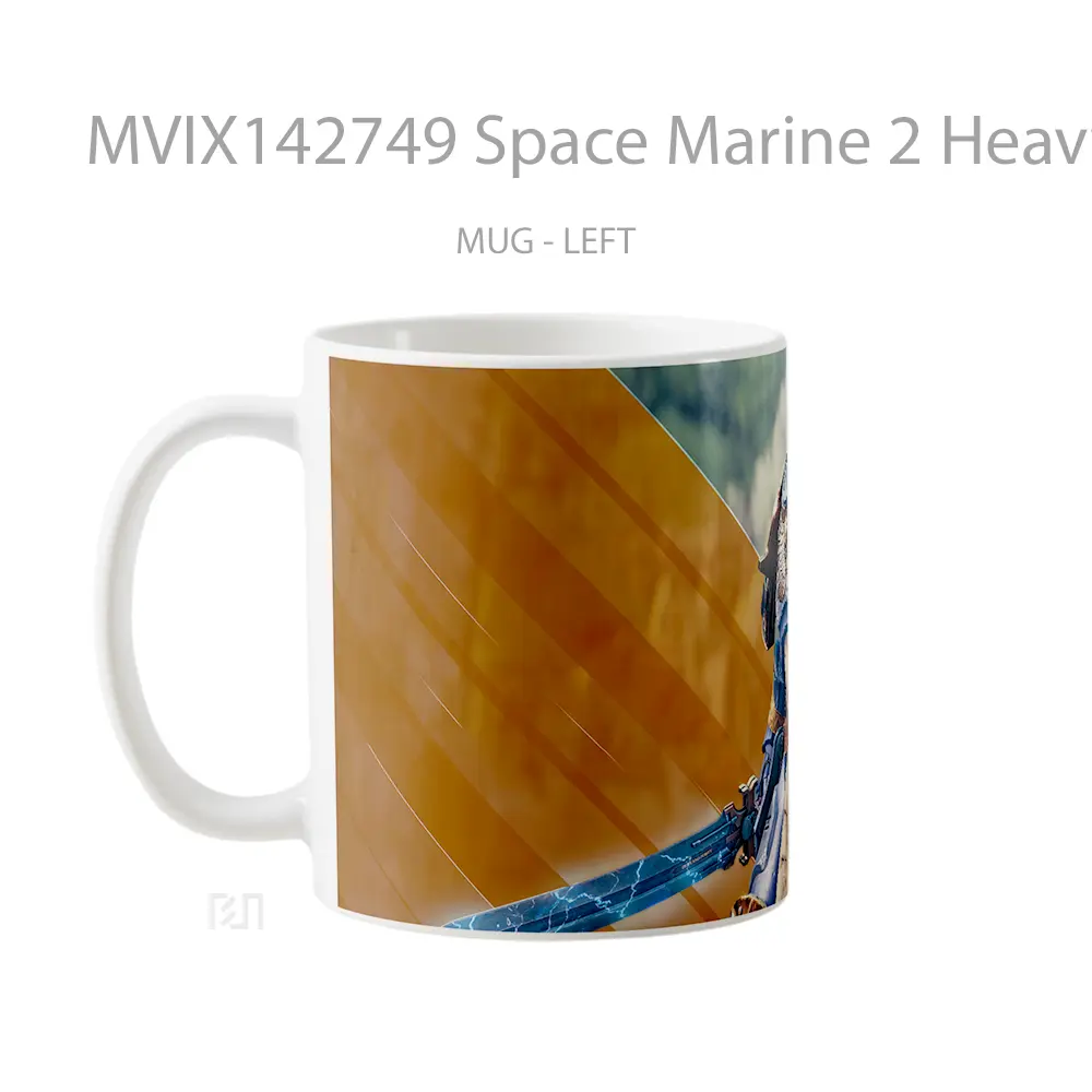 Mug Space Marine 2 Heavy Bulwark Gelas Keramik Unik - All-side / Desain