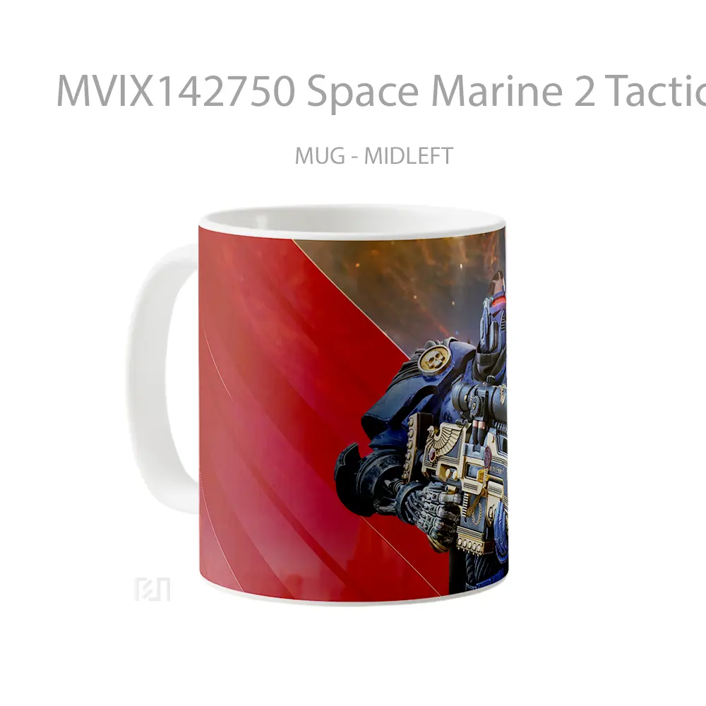 Mug Space Marine 2 Tactical Sniper Gelas Keramik Unik - All-side / Desain