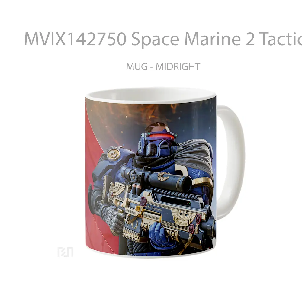 Mug Space Marine 2 Tactical Sniper Gelas Keramik Unik - All-side / Desain