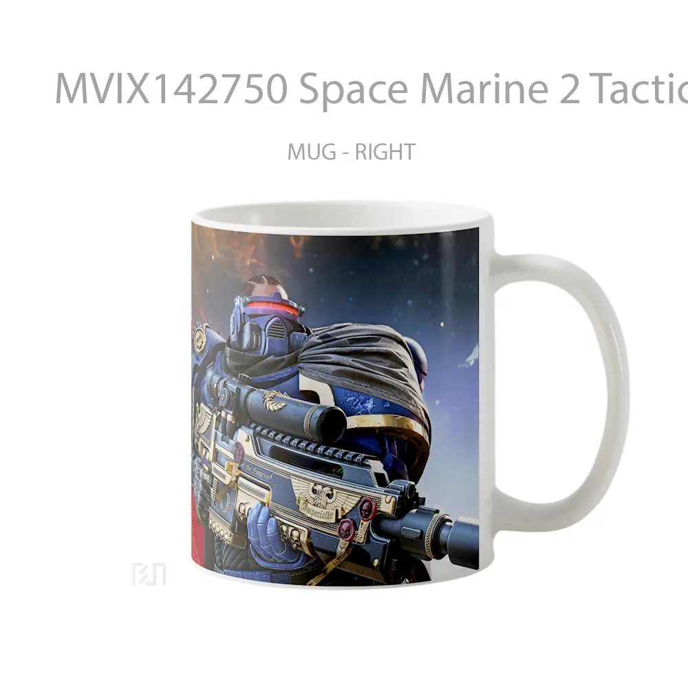 Mug Space Marine 2 Tactical Sniper Gelas Keramik Unik - All-side / Desain