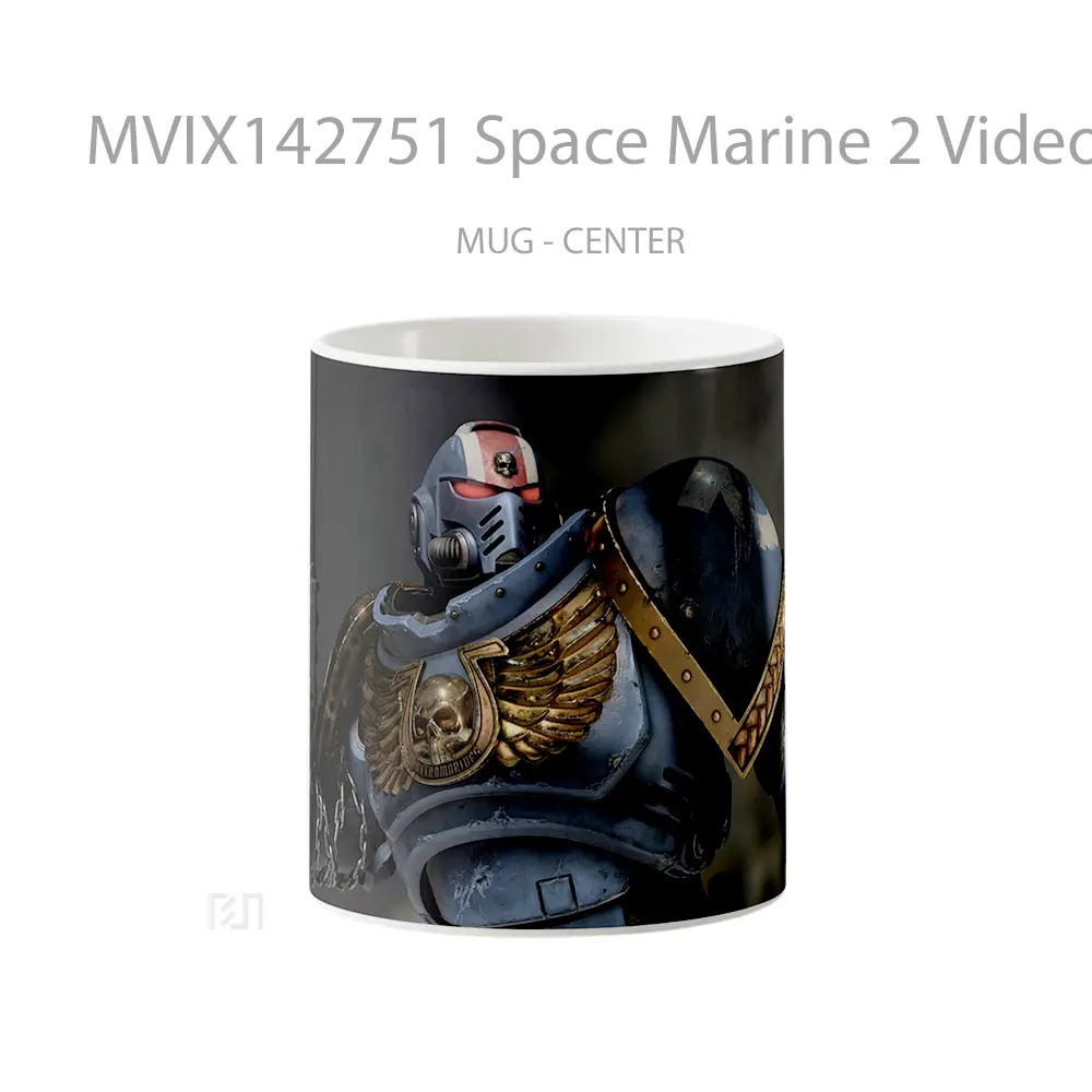 Mug Space Marine 2 Video Game Cangkir Gamer