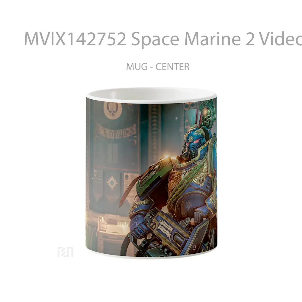 Mug Space Marine 2 Video Game Cangkir Gamer