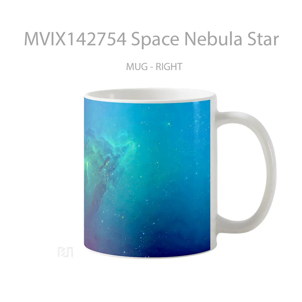 Mug Space Nebula Star Gelas Keramik Unik - All-side / Desain