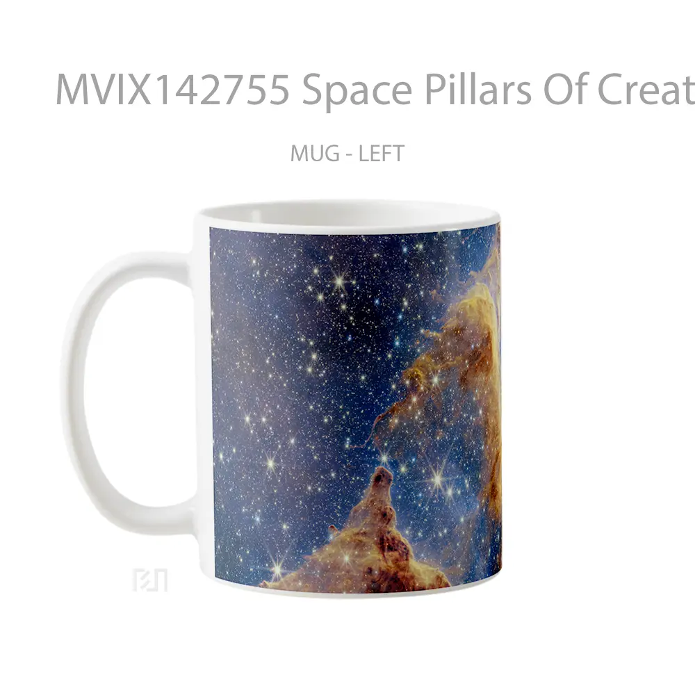 Mug Space Pillars Of Creation Nircam Image Gelas Keramik Unik - All-side / Desain