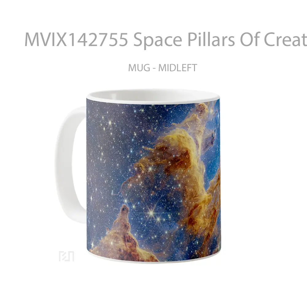 Mug Space Pillars Of Creation Nircam Image Gelas Keramik Unik - All-side / Desain
