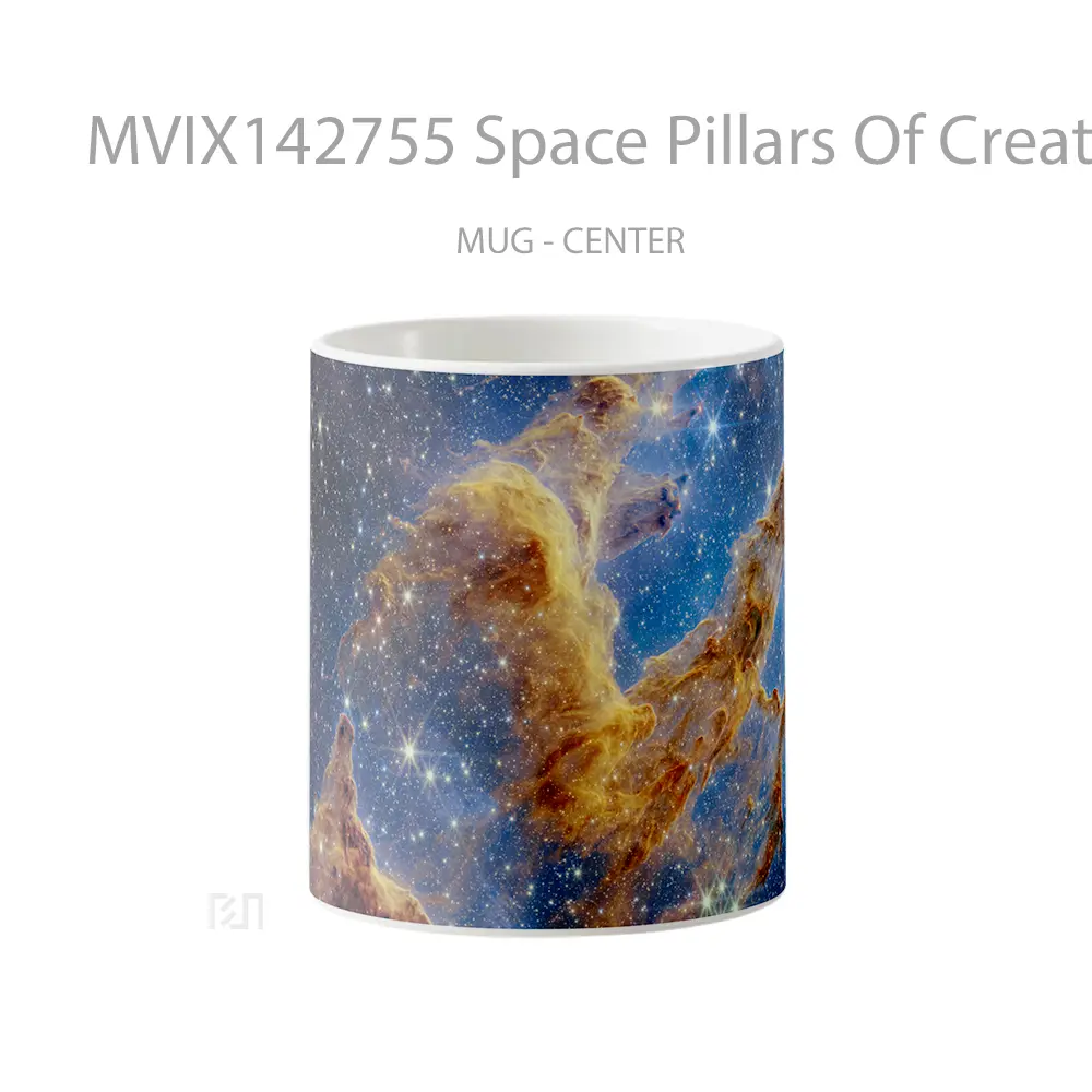 Mug Space Pillars Of Creation Nircam Image Gelas Keramik Unik