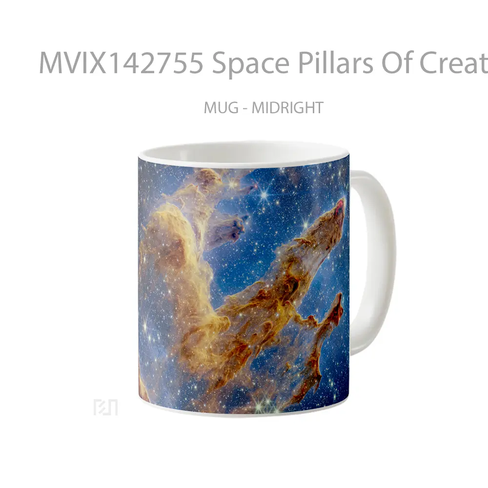Mug Space Pillars Of Creation Nircam Image Gelas Keramik Unik - All-side / Desain