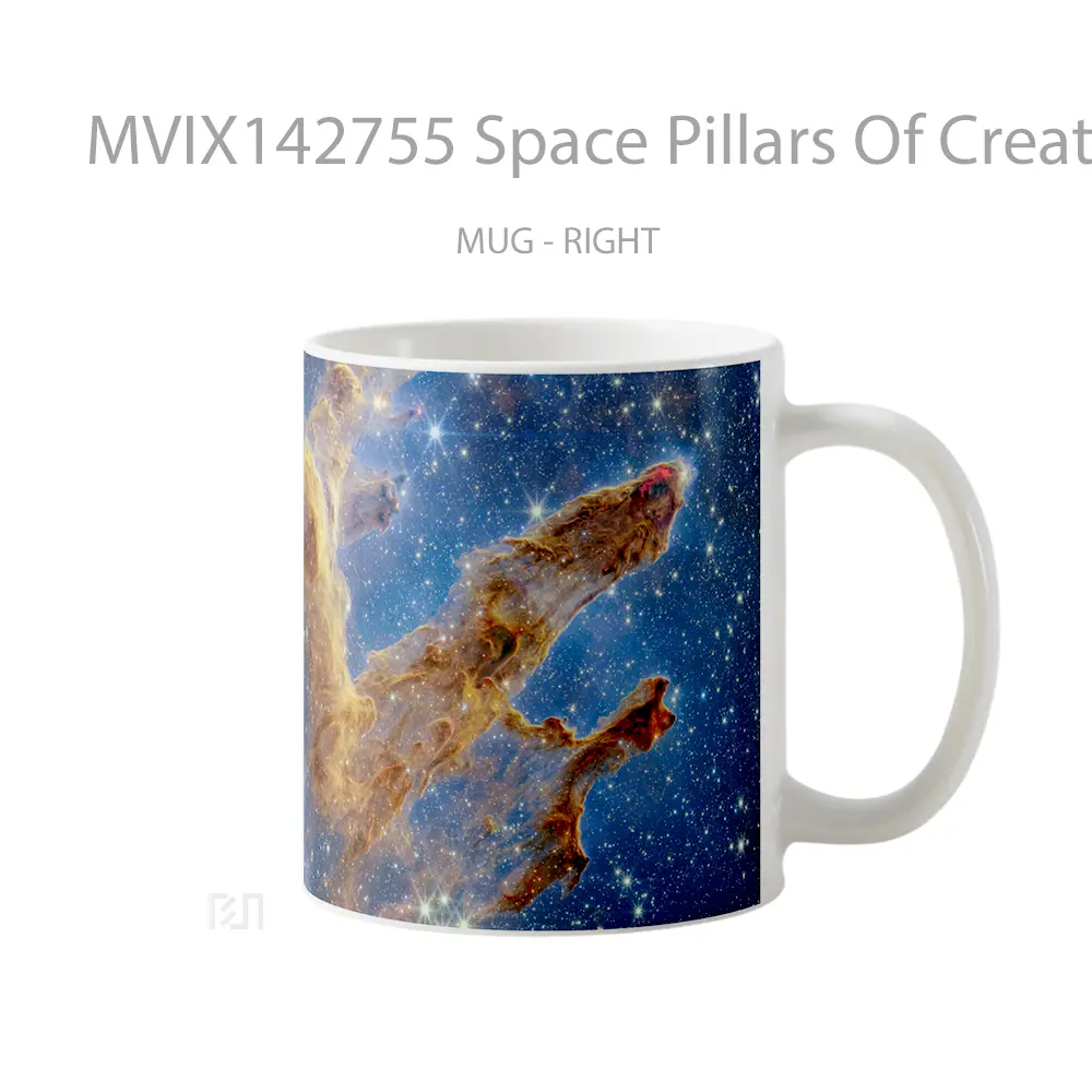 Mug Space Pillars Of Creation Nircam Image Gelas Keramik Unik - All-side / Desain