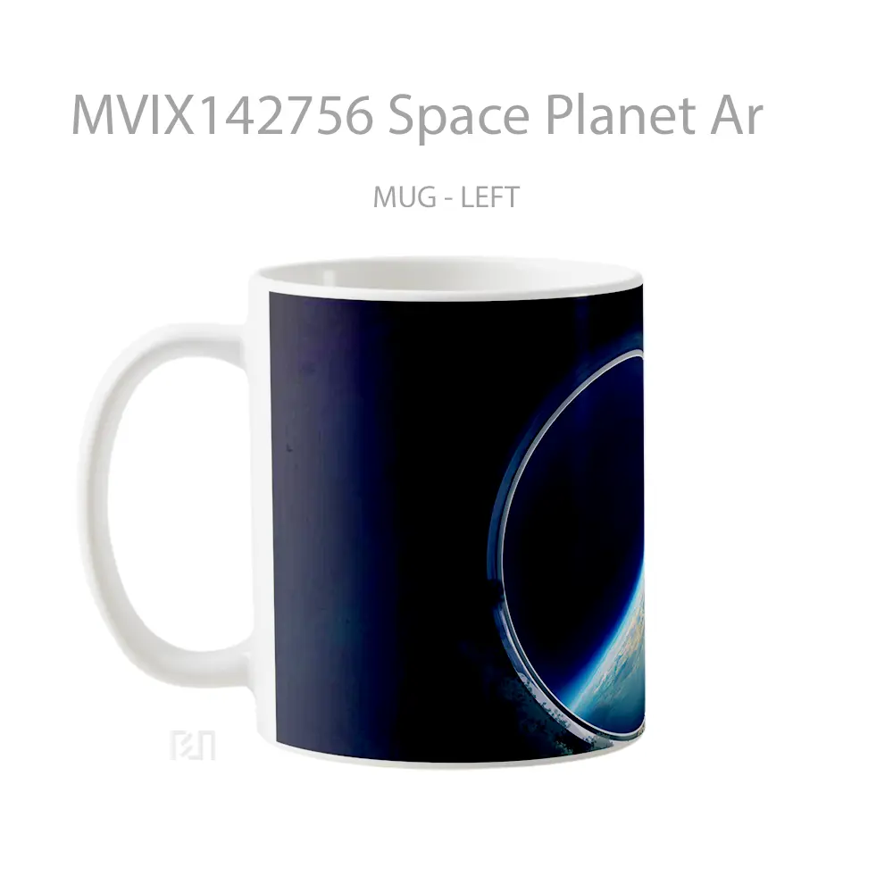 Mug Space Planet Ar Gelas Keramik Unik - All-side / Desain