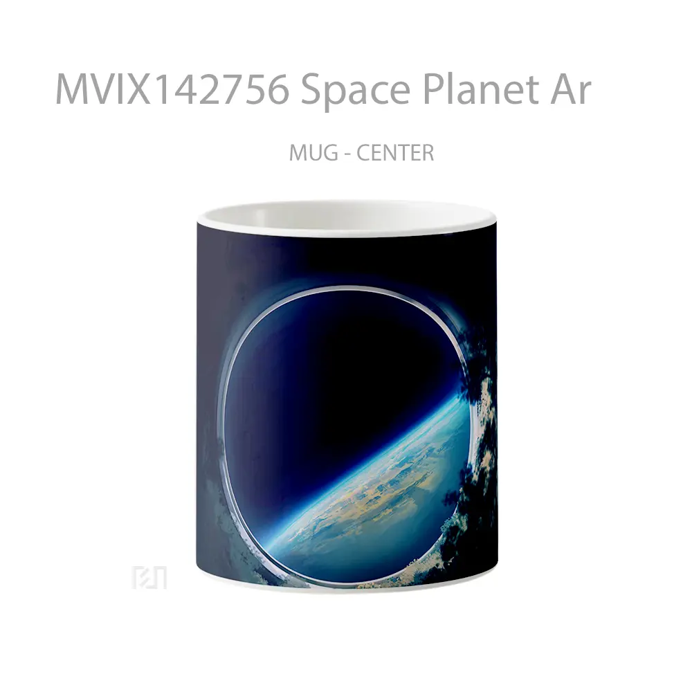 Mug Space Planet Ar Gelas Keramik Unik