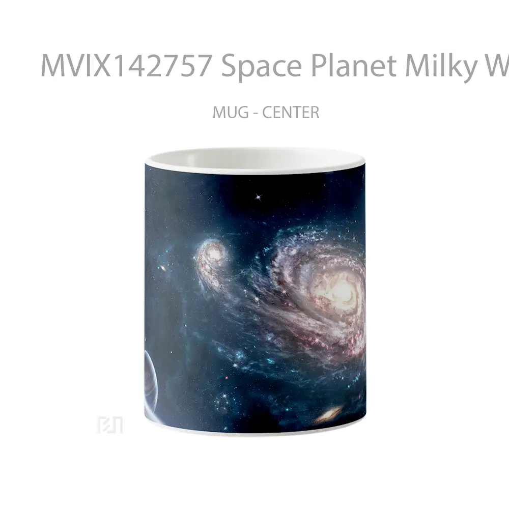 Mug Space Planet Milky Way Galax Gelas Keramik Unik
