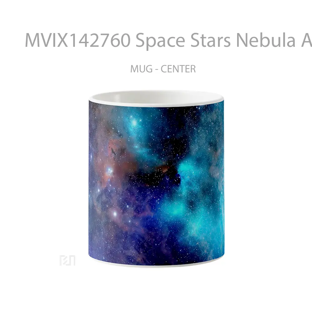 Mug Space Stars Nebula Andromeda Gelas Keramik Unik