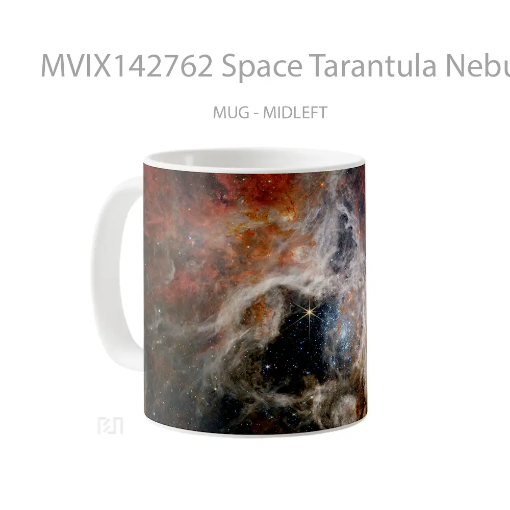 Mug Space Tarantula Nebula Nircam Image Gelas Keramik Unik - All-side / Desain