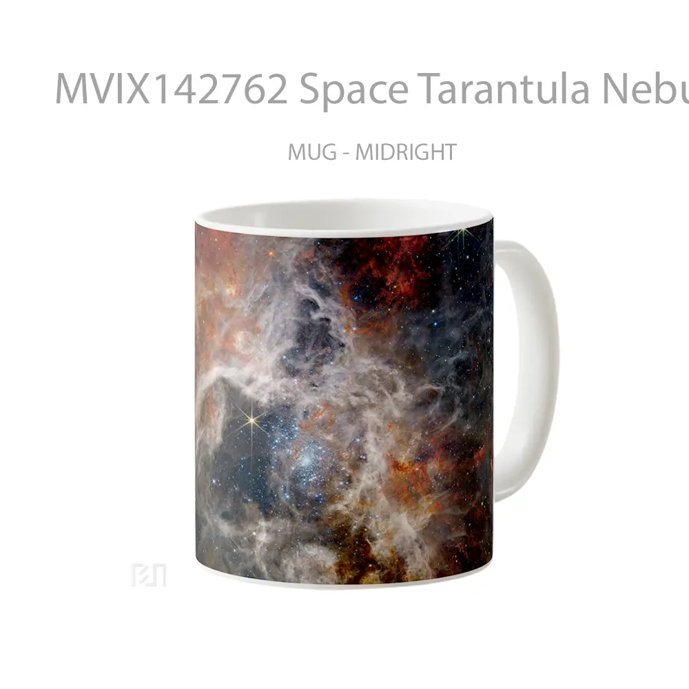 Mug Space Tarantula Nebula Nircam Image Gelas Keramik Unik - All-side / Desain