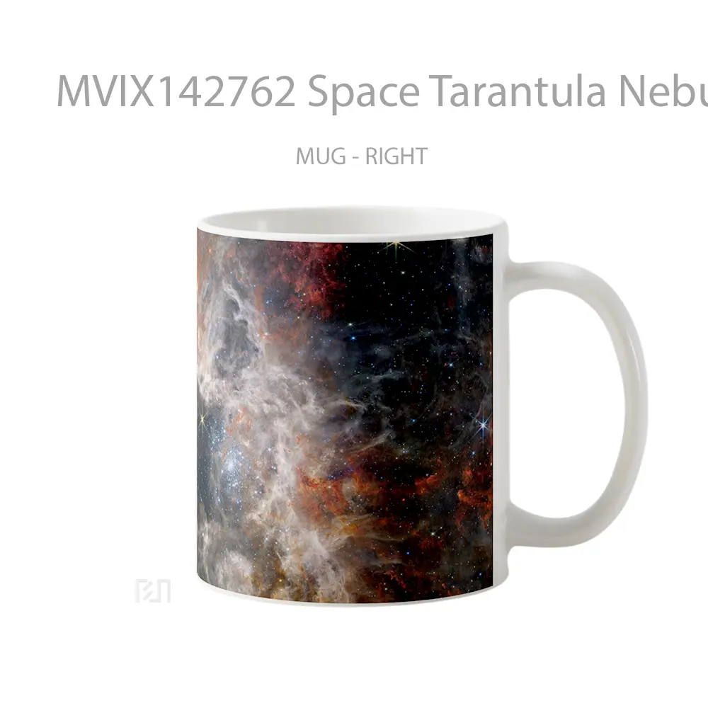 Mug Space Tarantula Nebula Nircam Image Gelas Keramik Unik - All-side / Desain