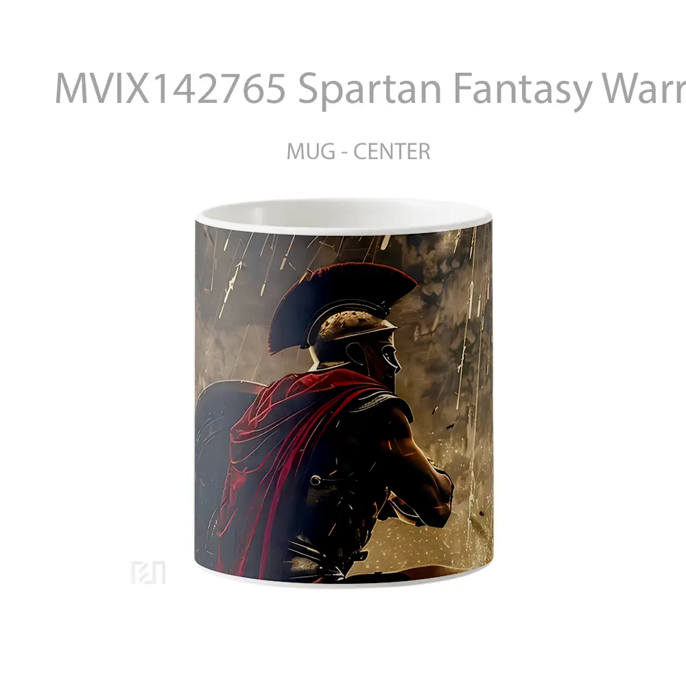 Mug Spartan Fantasy Warrior Gelas Keramik Unik