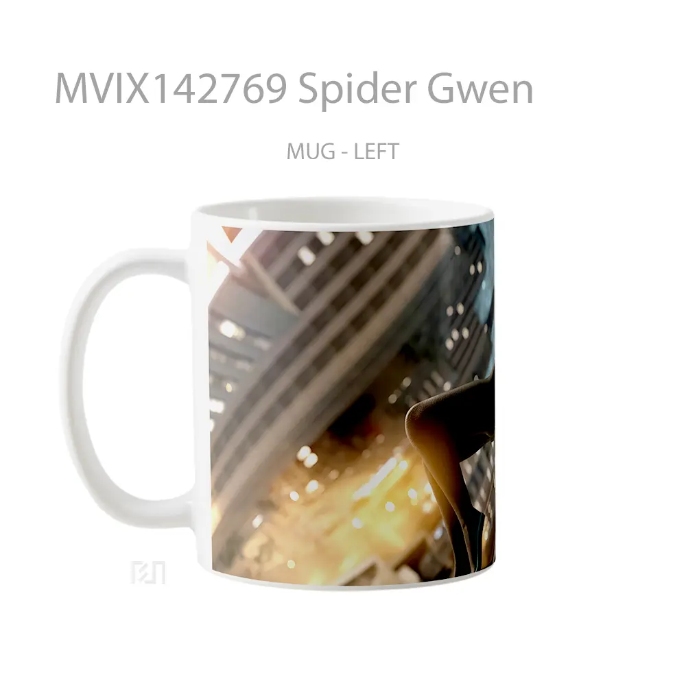 Mug Spider Gwen Gelas Keramik Unik - All-side / Desain