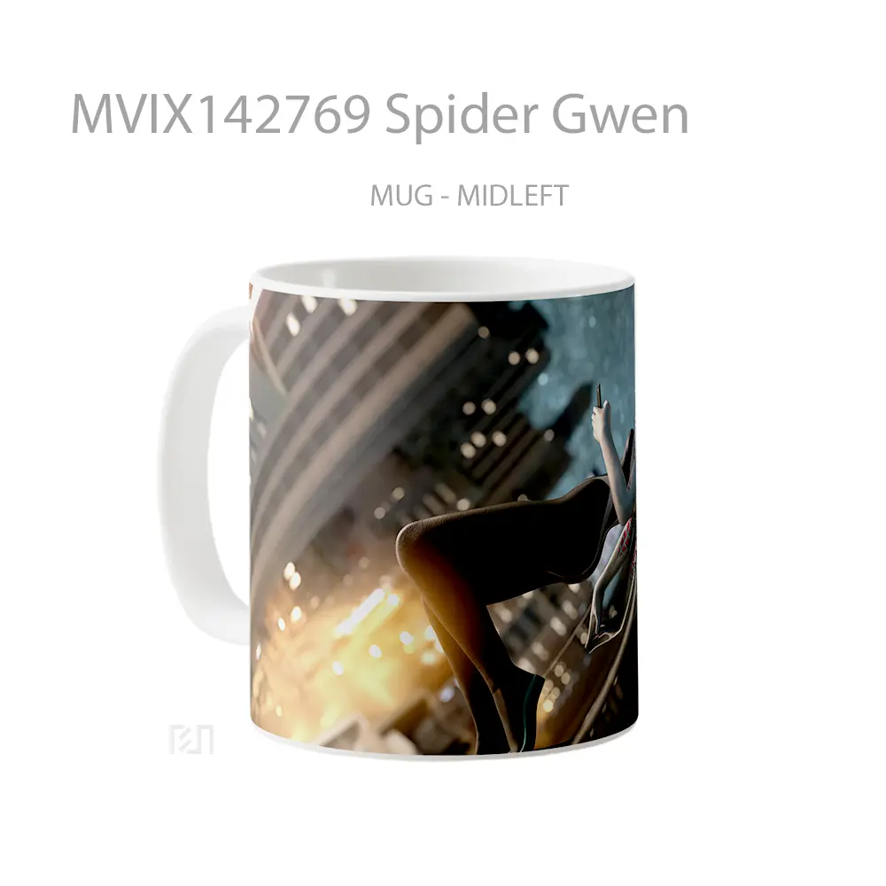 Mug Spider Gwen Gelas Keramik Unik - All-side / Desain