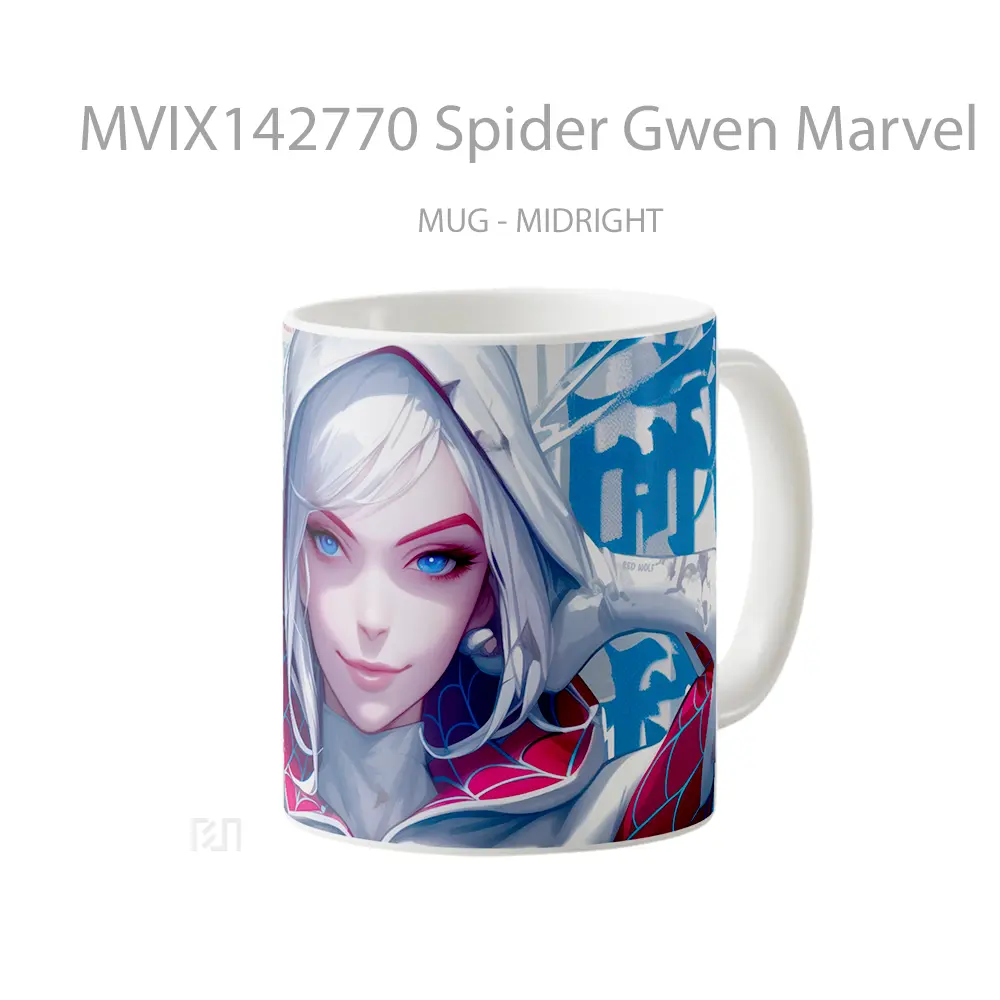 Mug Spider Gwen Marvel Gelas Superhero - All-side / Desain