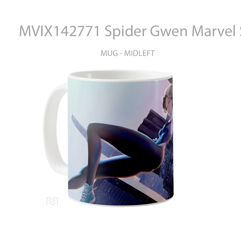 Mug Spider Gwen Marvel Superher Gelas Superhero - All-side / Desain