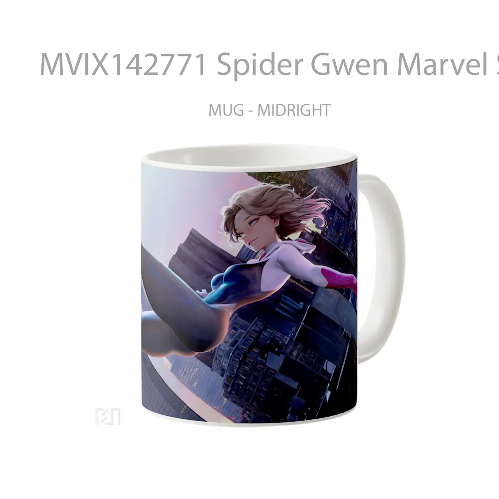 Mug Spider Gwen Marvel Superher Gelas Superhero - All-side / Desain