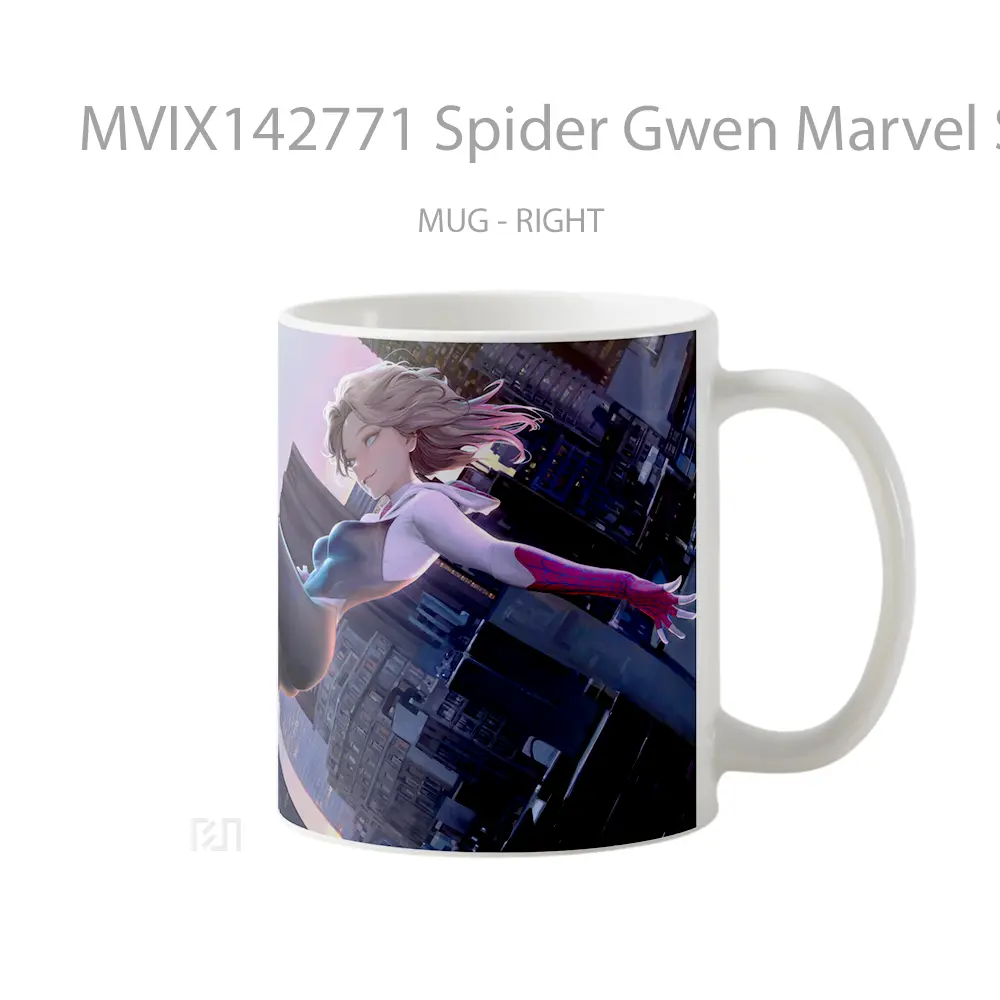 Mug Spider Gwen Marvel Superher Gelas Superhero - All-side / Desain