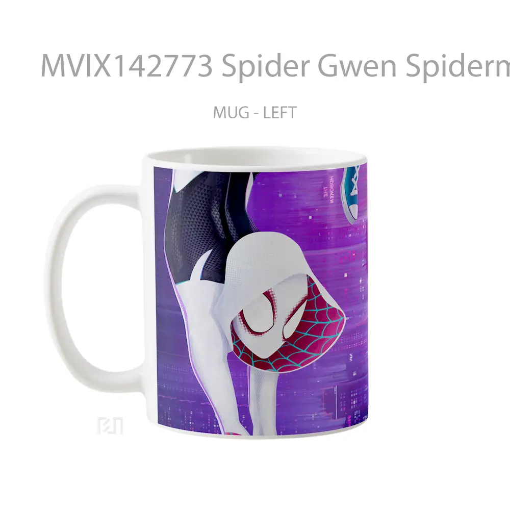 Mug Spider Gwen Spiderman Across The Spider Verse Gelas Keramik Unik - All-side / Desain