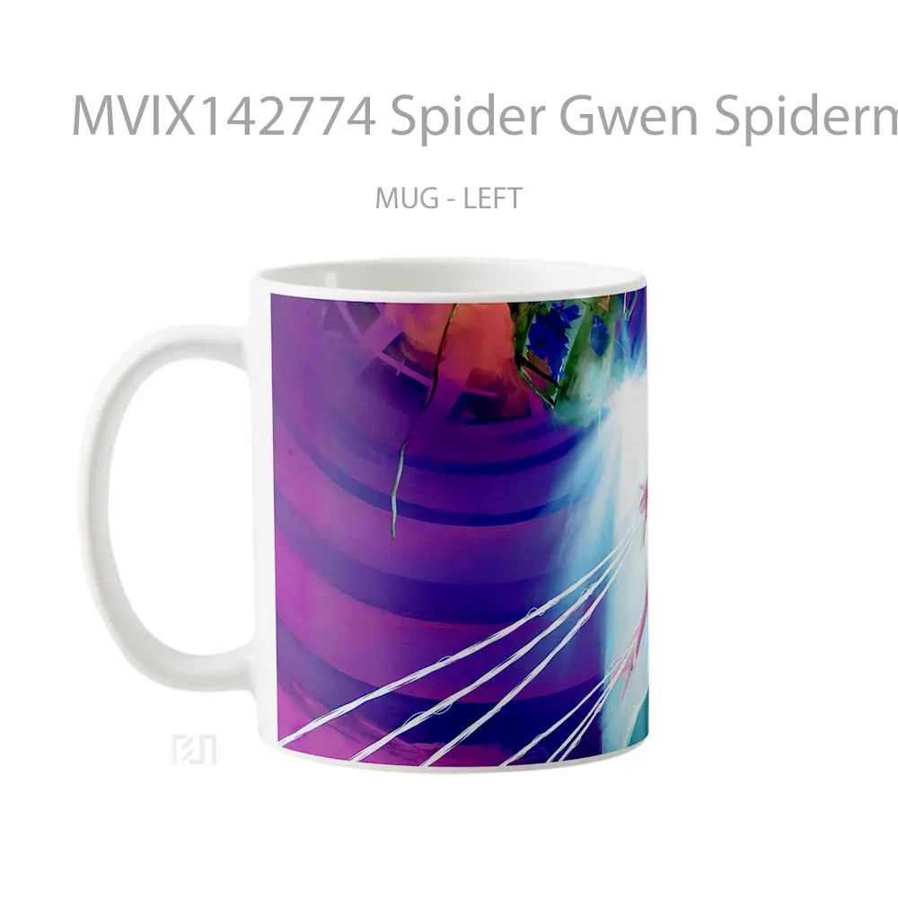 Mug Spider Gwen Spiderman Across The Spider Verse Gelas Keramik Unik - All-side / Desain