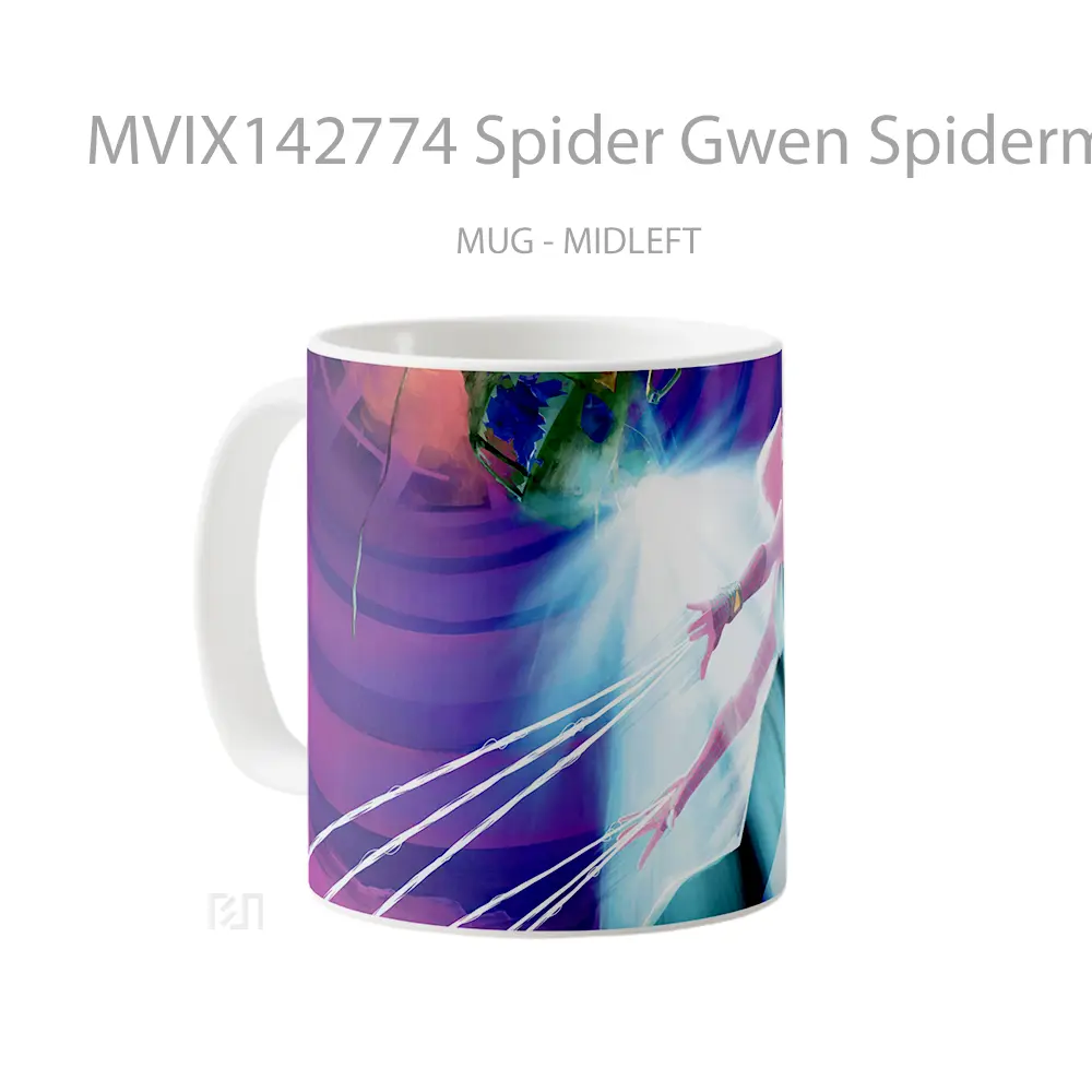 Mug Spider Gwen Spiderman Across The Spider Verse Gelas Keramik Unik - All-side / Desain