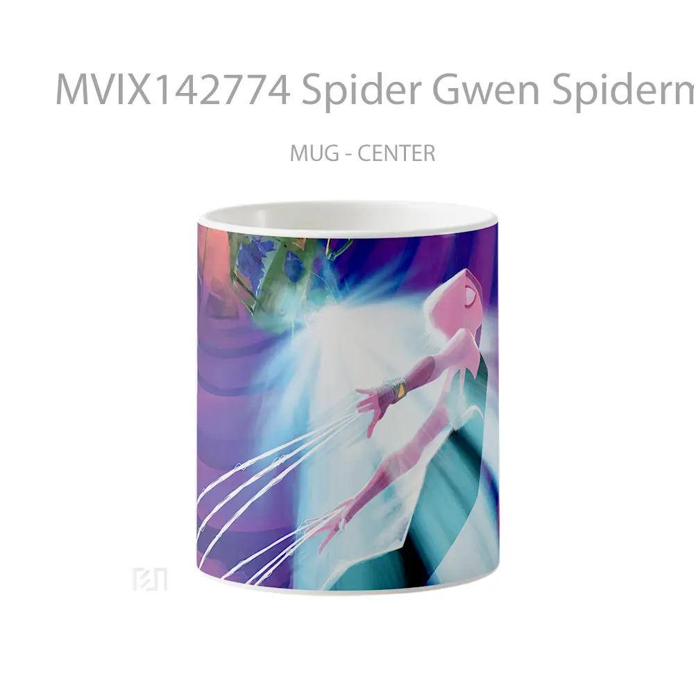 Mug Spider Gwen Spiderman Across The Spider Verse Gelas Keramik Unik