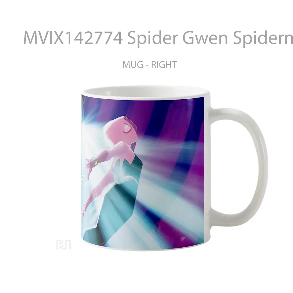Mug Spider Gwen Spiderman Across The Spider Verse Gelas Keramik Unik - All-side / Desain