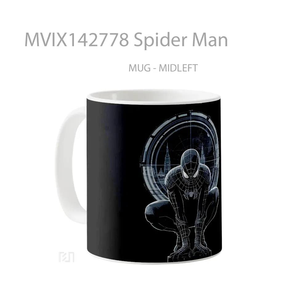 Mug Spider Man Gelas Keramik Unik - All-side / Desain