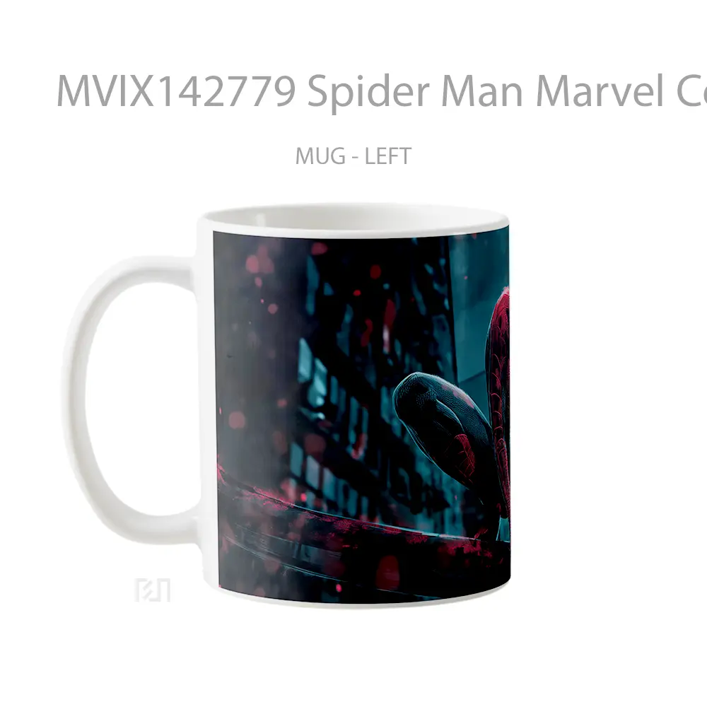 Mug Spider Man Marvel Comics Superhero Gelas Superhero - All-side / Desain